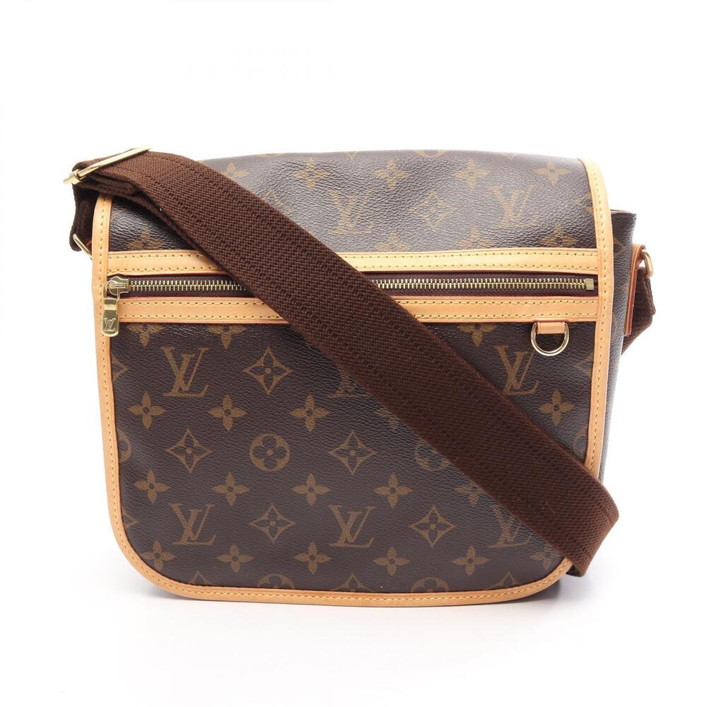 Louis Vuitton Messenger Bosphore Shoulder Bag Canvas Leather Monogram Brown